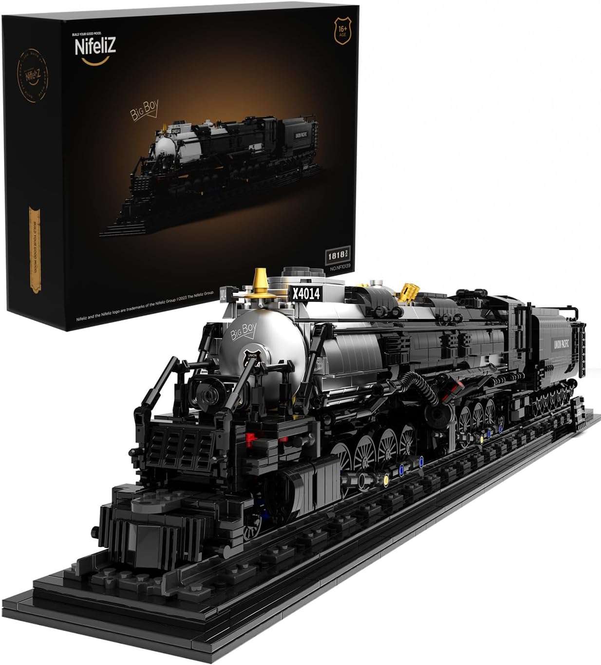 1818pcs Articulated Steam Locomotive Building Block Set – Creatorbricks