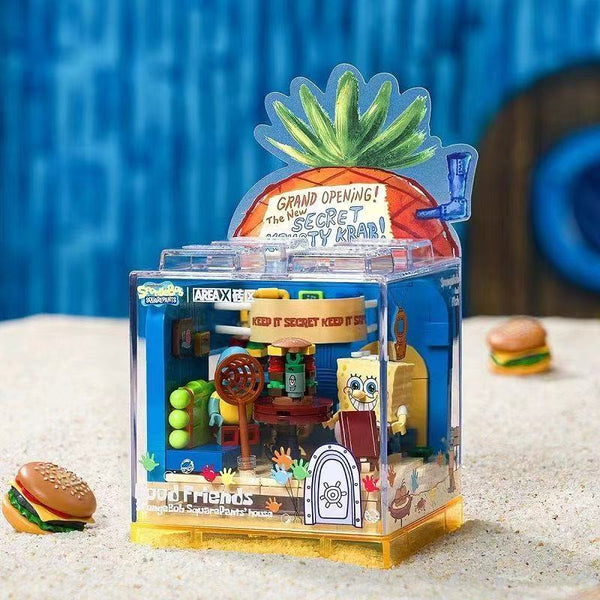 AREAX SpongeBob SquarePants Box Series Building Block Toy Set