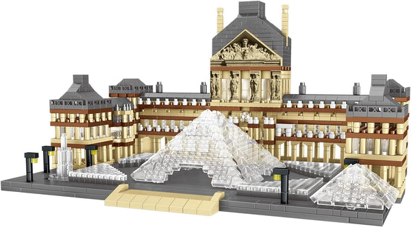 3377pcs Architecture Louvre Micro Building Blocks Set