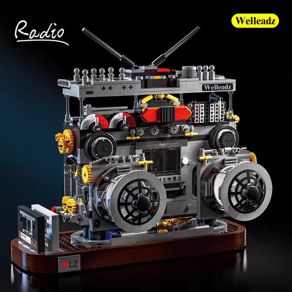 1027pcs Vintage Radio Building Block Sets