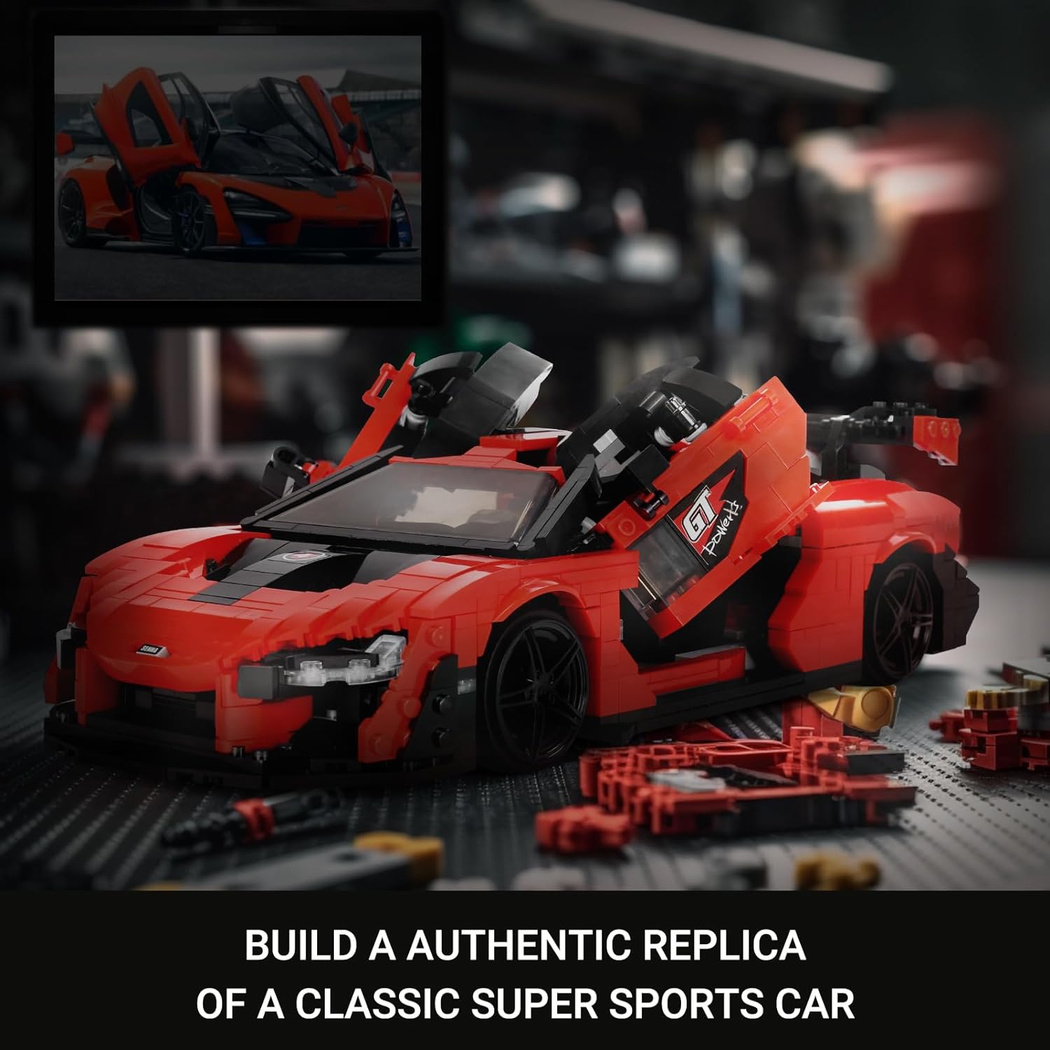 Mould King 1:12 Scale Super car Sanna MOC Building Blocks Model 10007