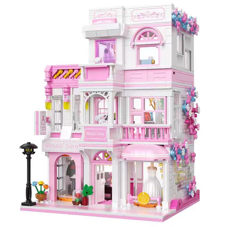 1004pcs Wedding Shop Building Block 613032