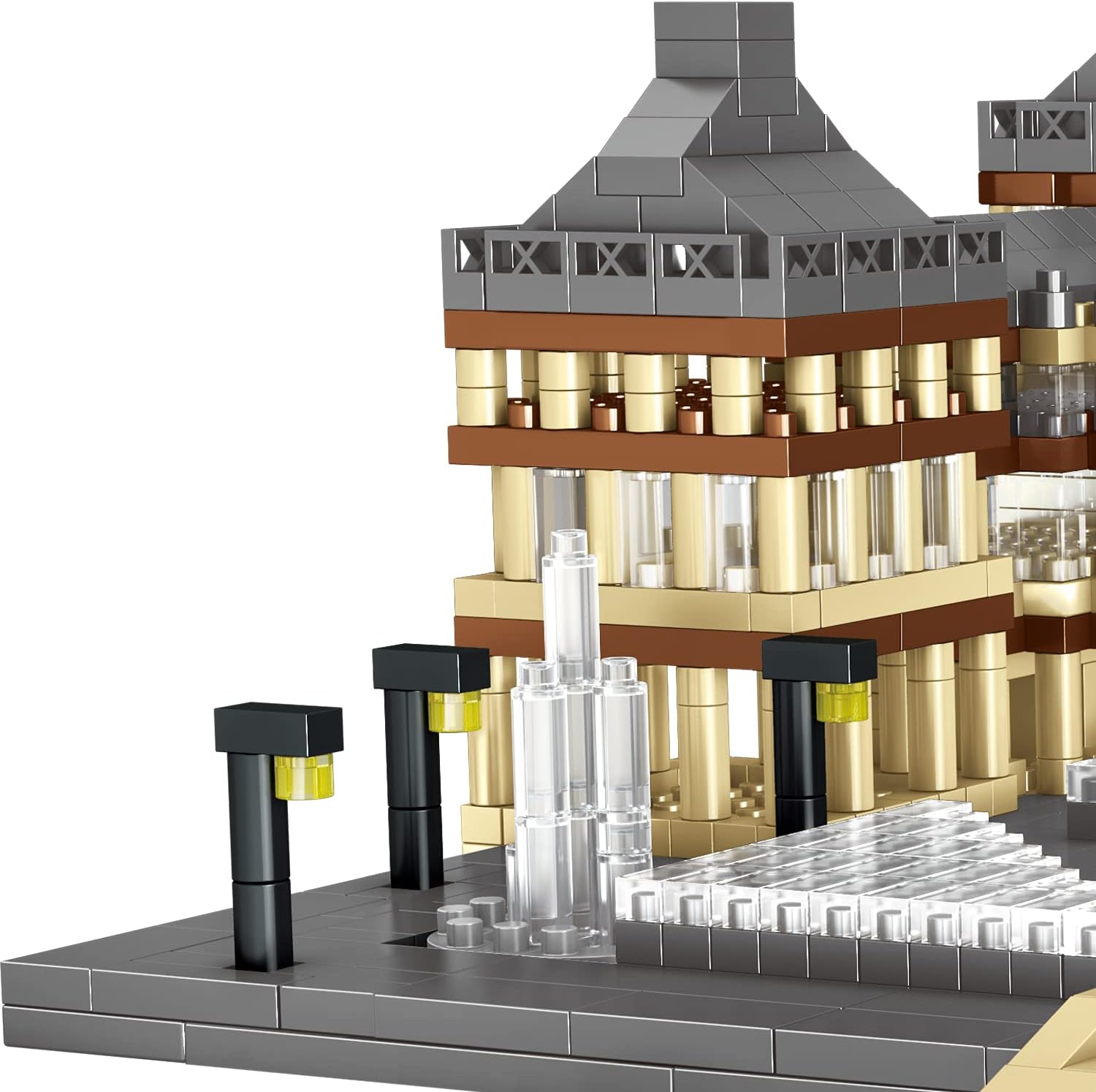 3377pcs Architecture Louvre Micro Building Blocks Set Creatorbricks