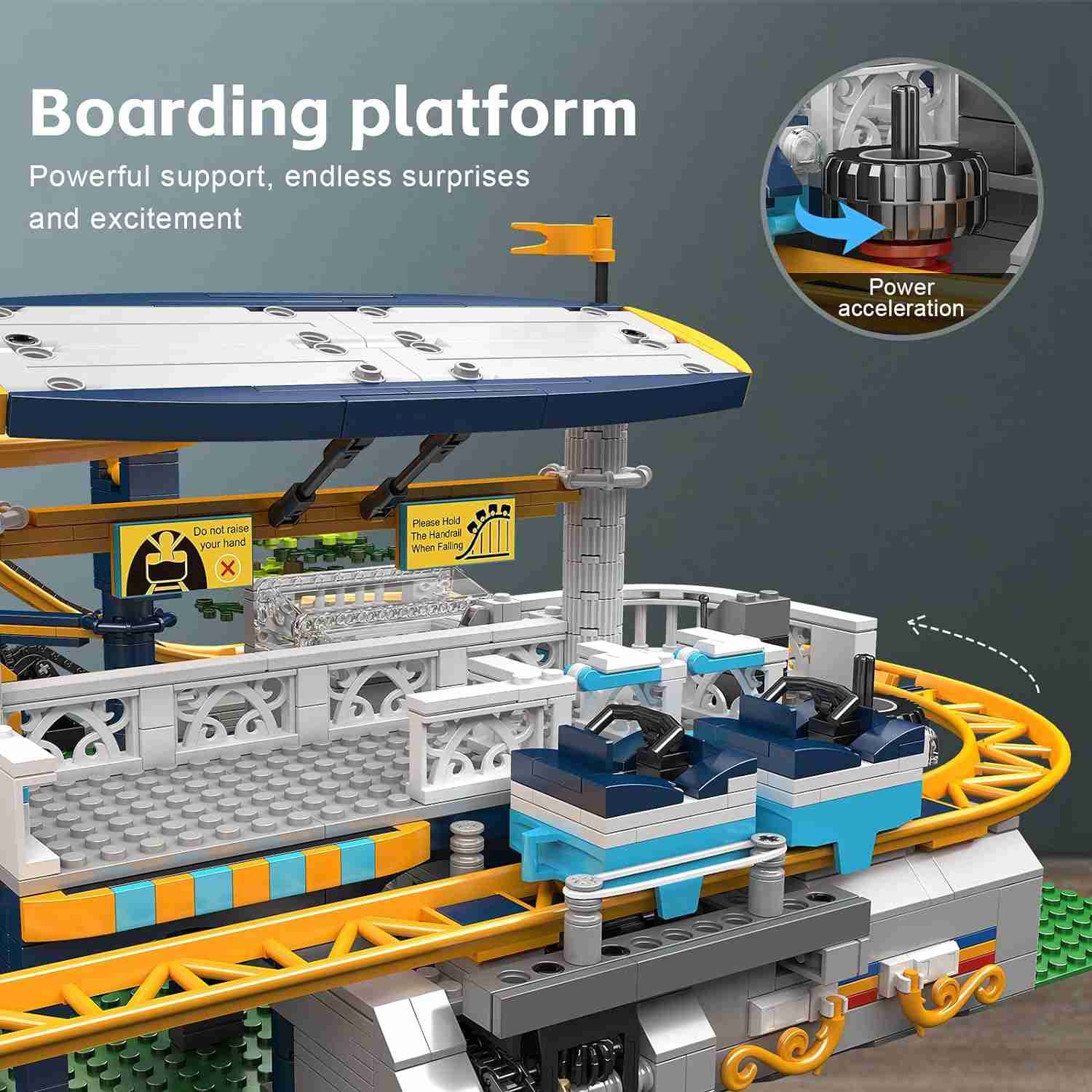 3238pcs Mould King Roller Coaster Building Kit with Motors Creatorbricks