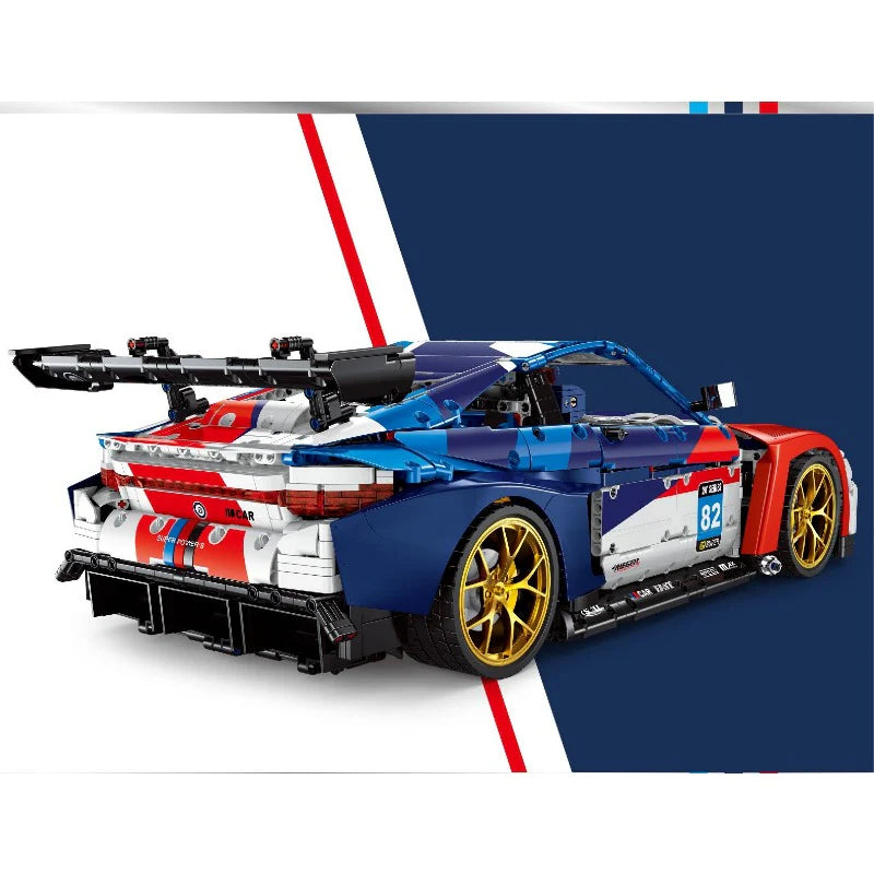 Small Angle 4556Pcs JD040 BMW M4 Race Car Building Block